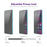 ENKAY HAT PRINCE 5Pcs For Honor X50 GT 5G Privacy Screen Protector High Aluminium-Silicon Glass Film - 4