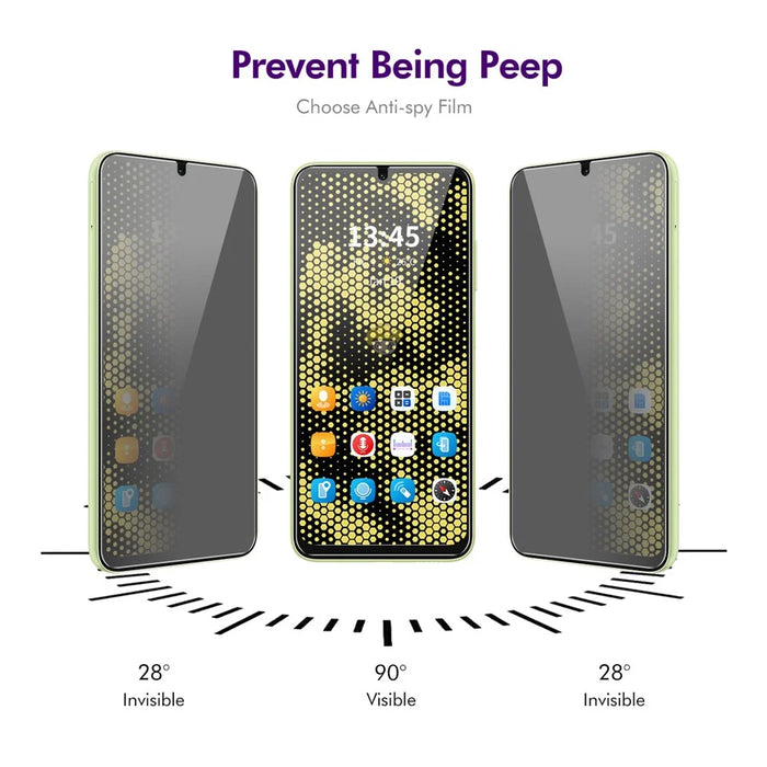 ENKAY HAT PRINCE 5Pcs For Samsung Galaxy F15 5G / M15 5G Privacy Screen Protector Full Coverage Protection Film - 3