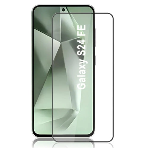 MOCOLO For Samsung Galaxy S24 FE Tempered Glass Full Screen Protector Silk Printing, Black - 1