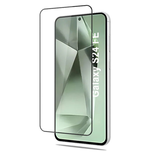 MOCOLO For Samsung Galaxy S24 FE Tempered Glass Full Screen Protector Silk Printing, Black - 2