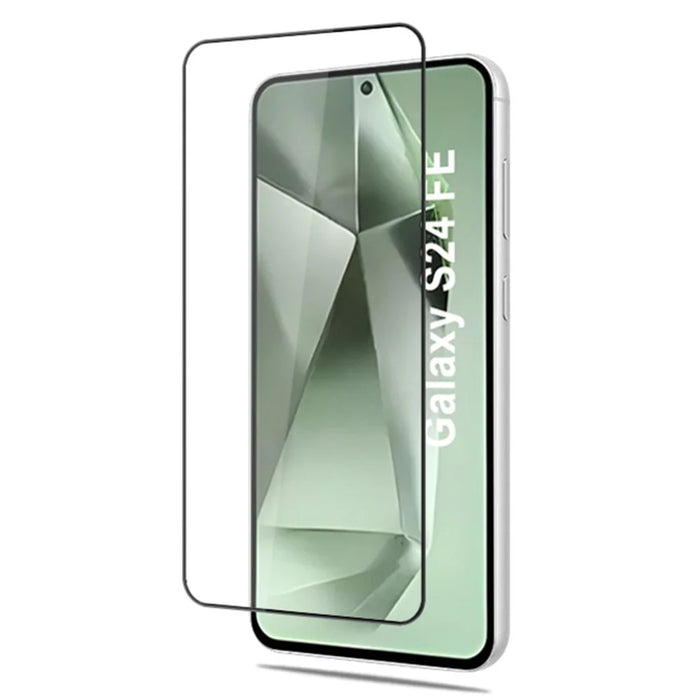 MOCOLO For Samsung Galaxy S24 FE Tempered Glass Full Screen Protector Silk Printing, Black - 2