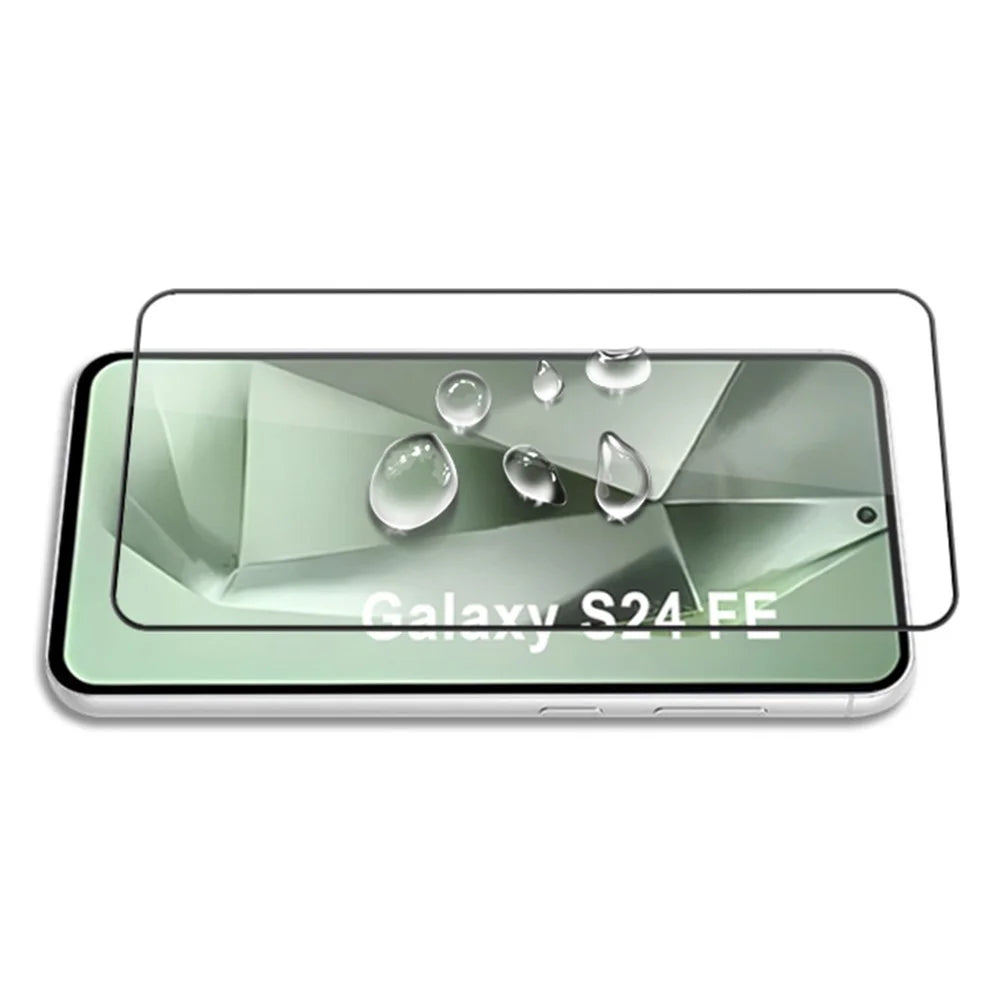 MOCOLO For Samsung Galaxy S24 FE Tempered Glass Full Screen Protector Silk Printing, Black - 4