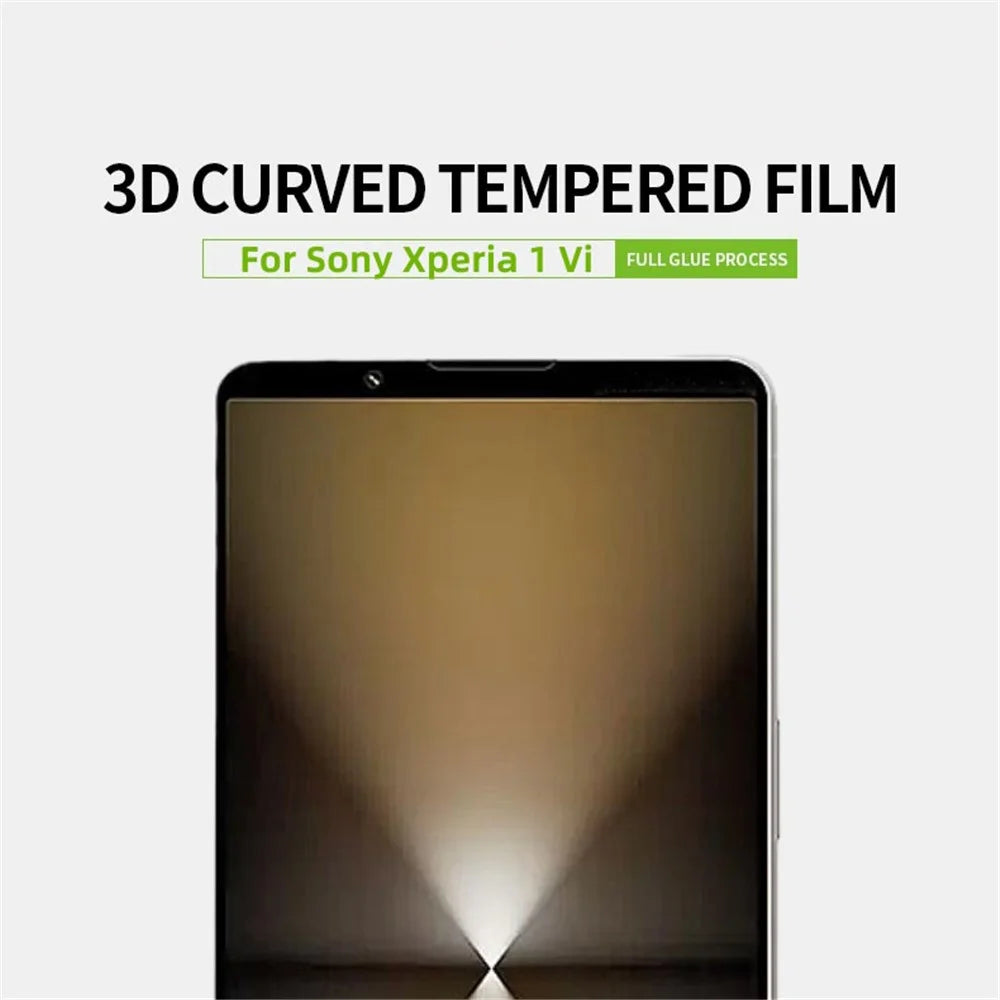 PINWUYO JK 3D Tempered Glass Film Series-2 for Sony Xperia 1 VI AGC Glass Screen Protector Full Glue - 3