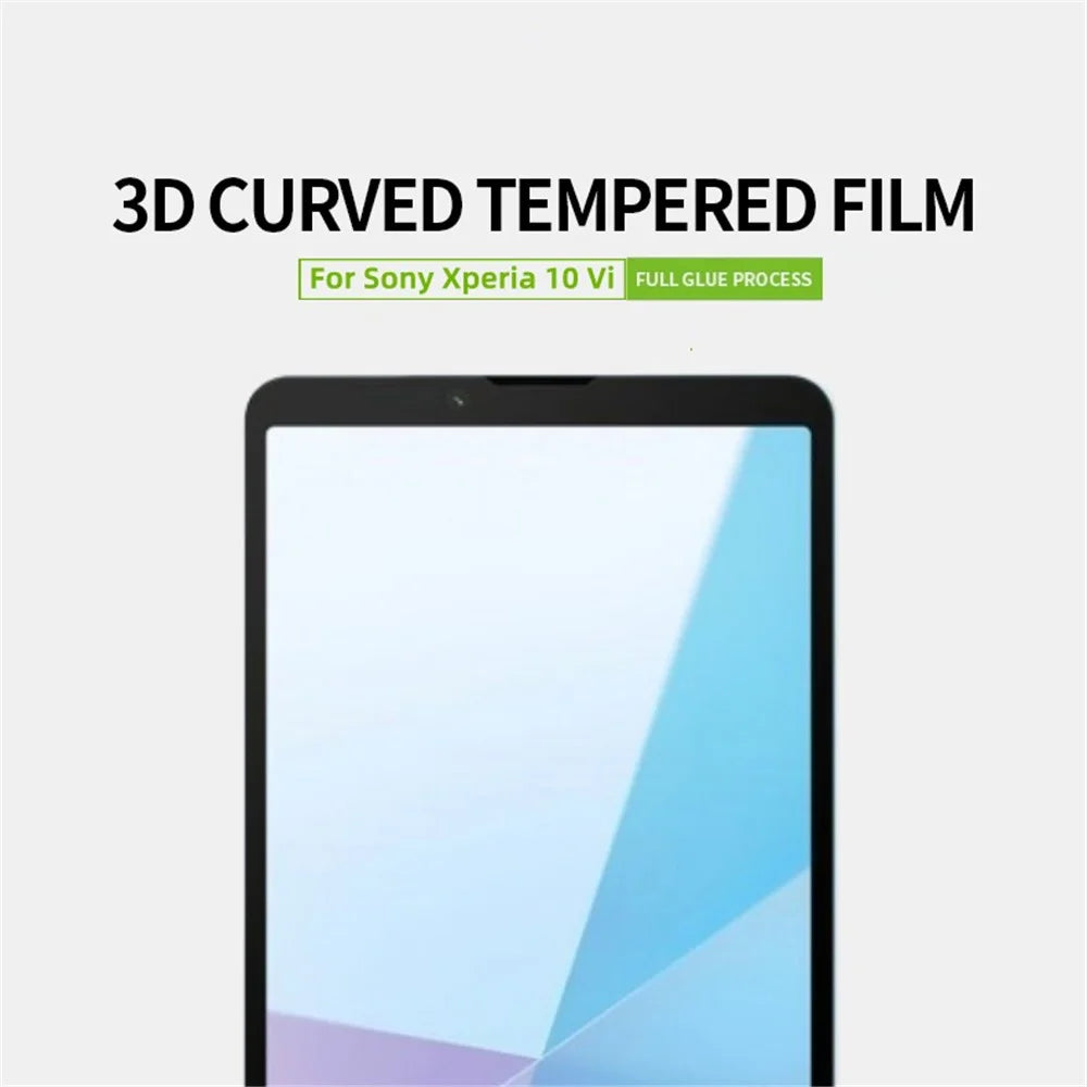PINWUYO JK 3D Tempered Glass Film Series-2 for Sony Xperia 10 VI Screen Protector AGC Glass Film Curved Edges - 4