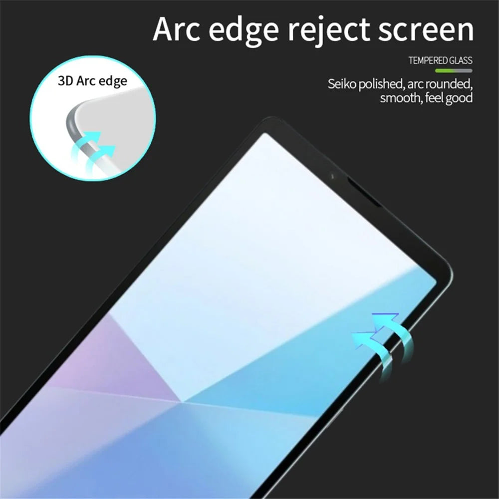 PINWUYO JK 3D Tempered Glass Film Series-2 for Sony Xperia 10 VI Screen Protector AGC Glass Film Curved Edges - 6