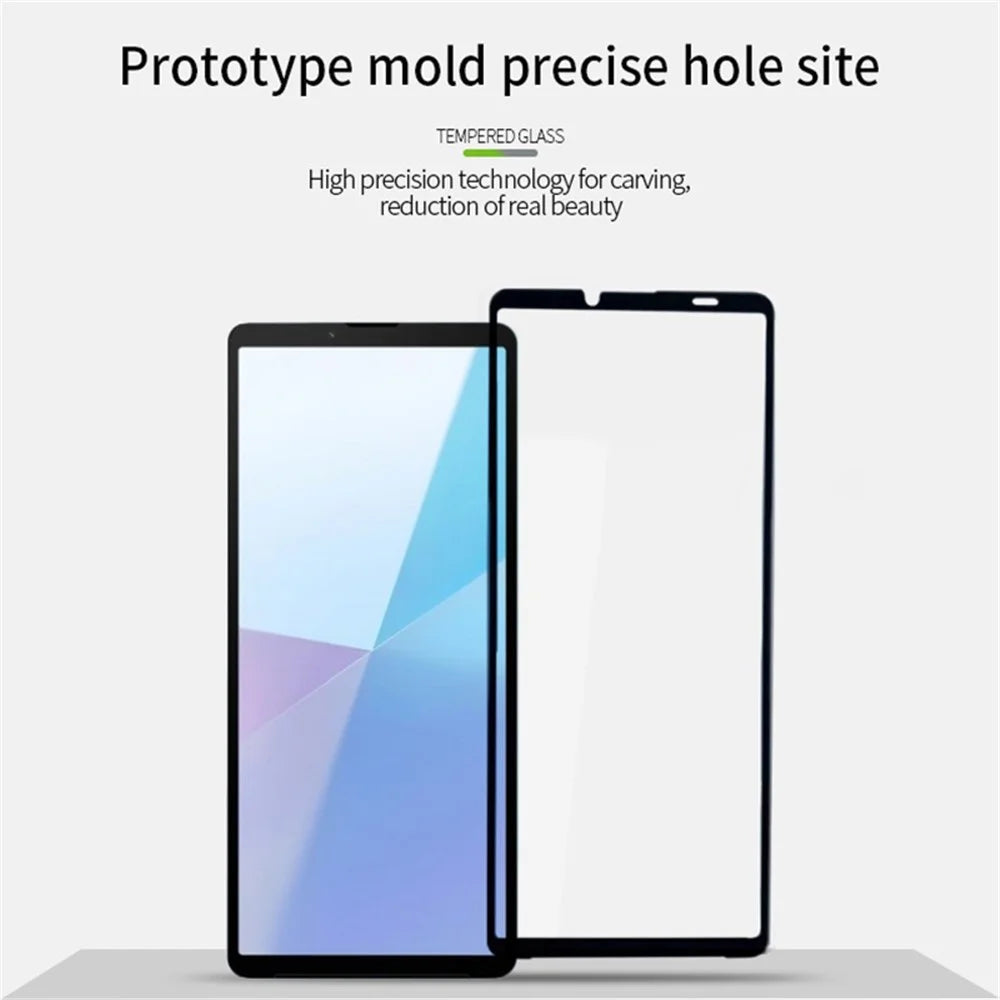 PINWUYO JK 3D Tempered Glass Film Series-2 for Sony Xperia 10 VI Screen Protector AGC Glass Film Curved Edges - 7
