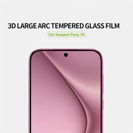 MOFI JK 3D Tempered Glass Film-1 for Huawei Pura 70 Screen Protector 3D Curved Edge Full Cover - 2