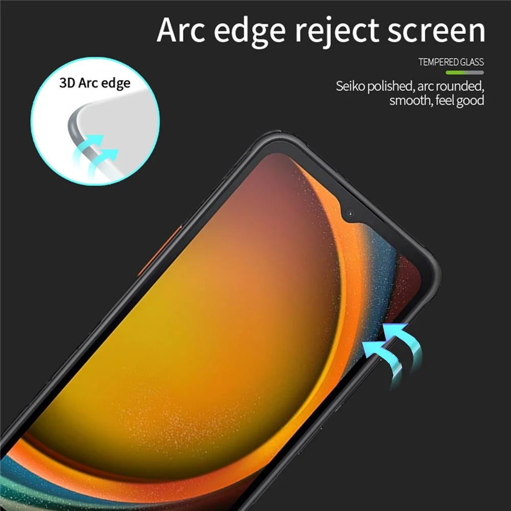 MOFI JK 3D Tempered Glass Film-1 for Samsung Galaxy Xcover7 Screen Protector 3D Curved Edge Clear Film - 5
