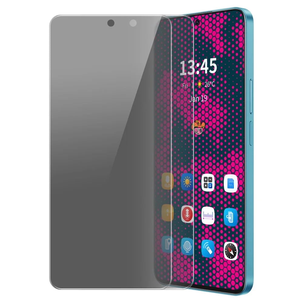 ENKAY HAT PRINCE 2Pcs For Motorola Moto G64 5G Anti-Peep Screen Protector Full Glue Scratch-Proof Screen Film - 1