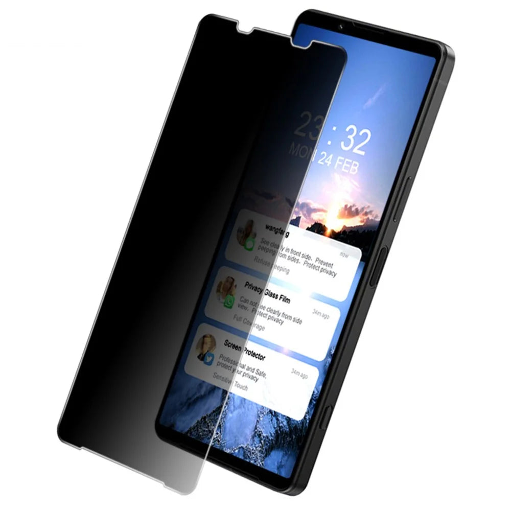 IMAK For Sony Xperia 1 IV 5G Full Coverage 9H Sensitive Touch Anti-Peep Clear Tempered Glass AGC Glass Screen Film - 3