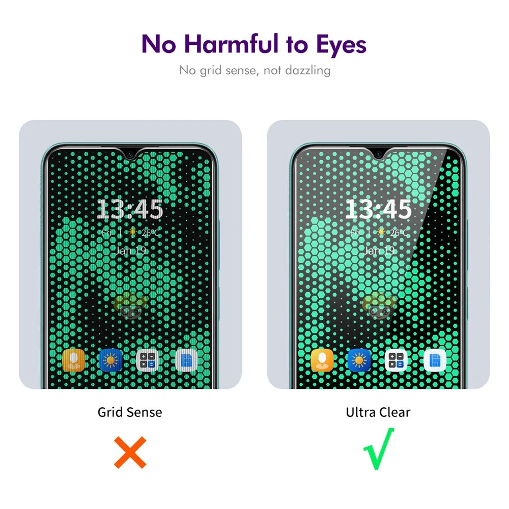 ENKAY HAT PRINCE 5Pcs For Motorola Defy 2 5G Screen Protector Anti-Spy High Aluminium-Silicon Glass Film - 5