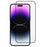 For iPhone 16 Full Screen Protector Silk Printing Tempered Glass Film - 1