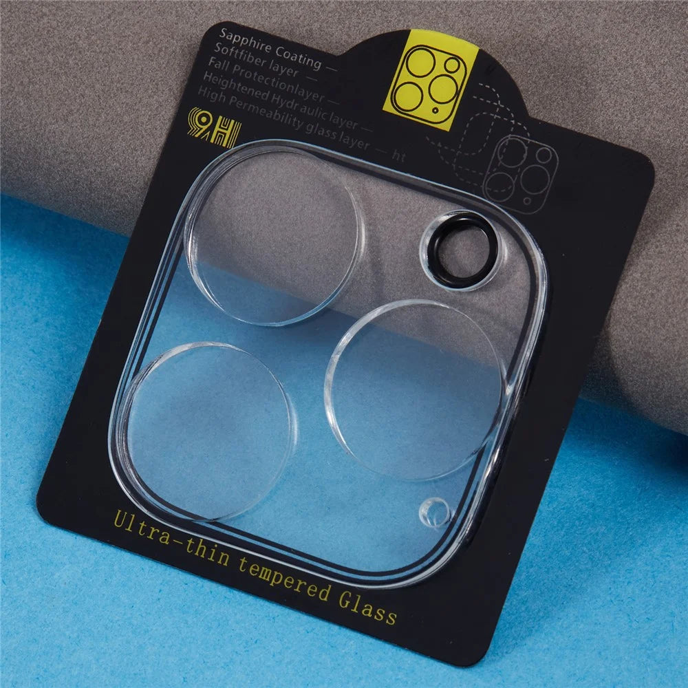 For iPhone 16 Pro / 16 Pro Max Camera Lens Protector Tempered Glass, HD Clear - 3
