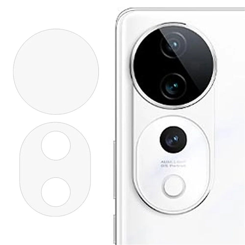 2PCS For vivo S19 5G / S19 Pro 5G / V40 Pro 5G / V40 5G Tempered Glass Camera Lens Protector 2.5D Arc Edge Lens Film - 1