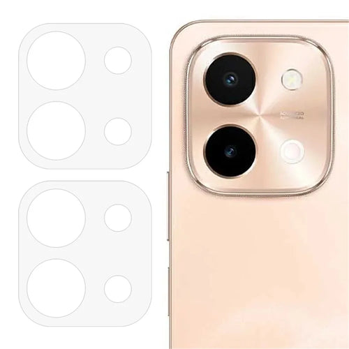 2PCS For vivo Y28 4G Camera Lens Protector 2.5D Arc Edge Tempered Glass Lens Film - 1