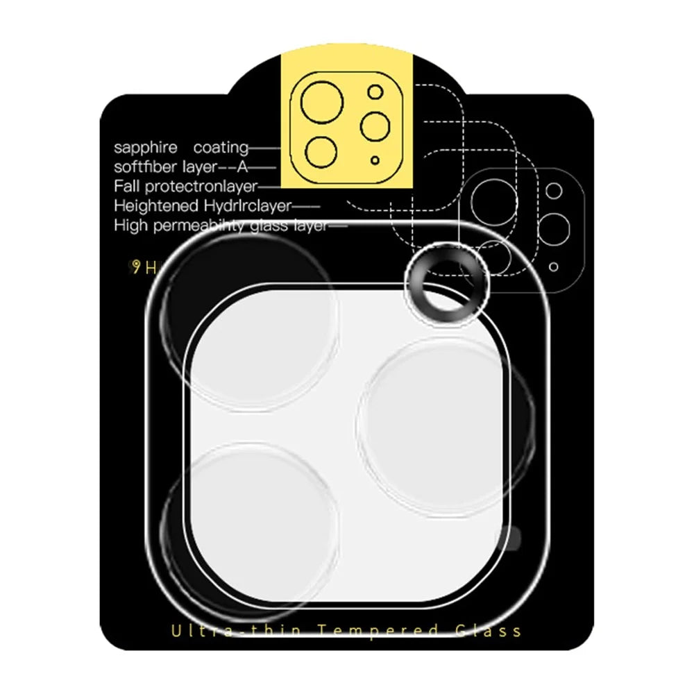 RURIHAI For iPhone 16 Pro Max / 16 Pro Camera Lens Protector 3D High Transparency Lens Film - 3