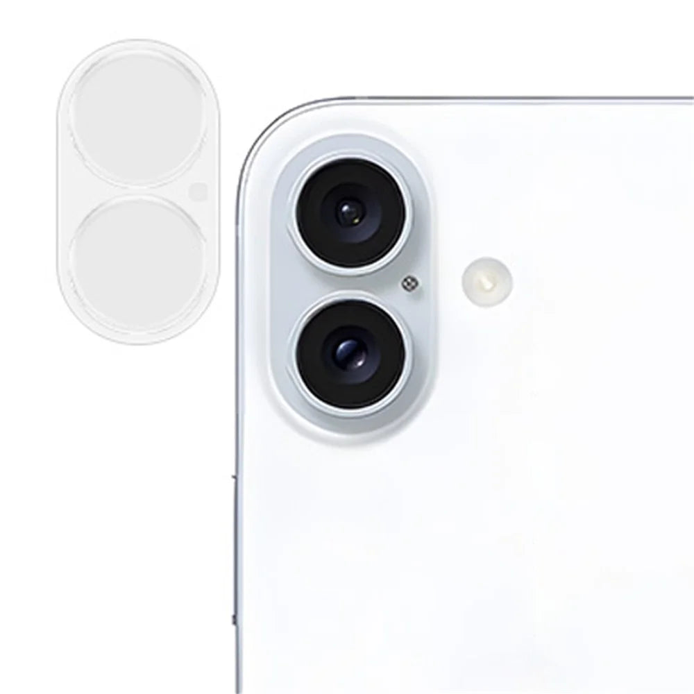 RURIHAI For iPhone 16 Plus / 16 3D Camera Lens Protector High Aluminum-Silicon Glass - 1