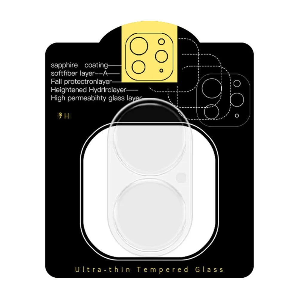 RURIHAI For iPhone 16 Plus / 16 3D Camera Lens Protector High Aluminum-Silicon Glass - 3
