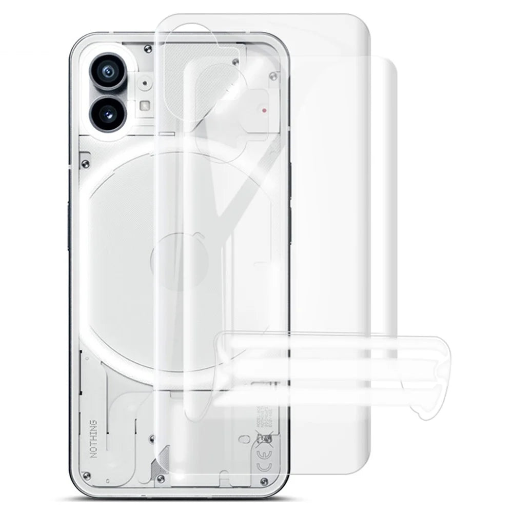 IMAK 2Pcs / Set Hydrogel Film III Full Coverage Back Protector for Nothing phone (1) 5G, TPU Transparent Phone Protective Film - 1