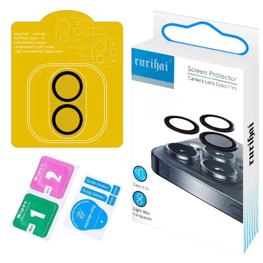 RURIHAI For iPhone 16 / 16 Plus Camera Lens Protector AR Transparency Enhancement Lens Film - 4