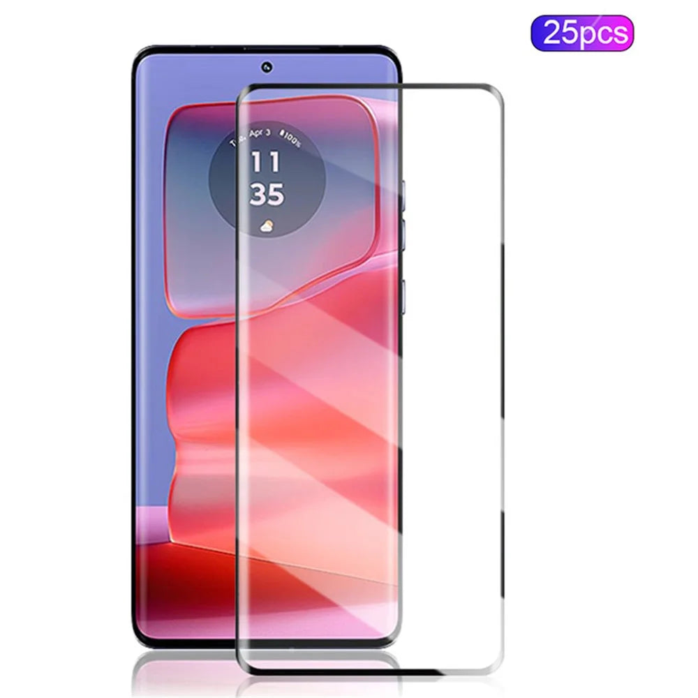MOCOLO 25Pcs For Motorola Edge 50 Ultra 5G / Moto X50 Ultra 5G / Edge 50 Pro 5G Screen Protector 3D Curved Tempered Glass Film - 1