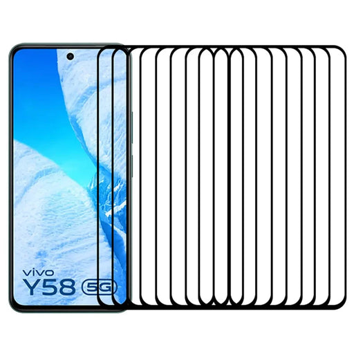 RURIHAI 10Pcs For vivo Y58 5G Screen Protector High Aluminum-Silicon Glass Film - 1