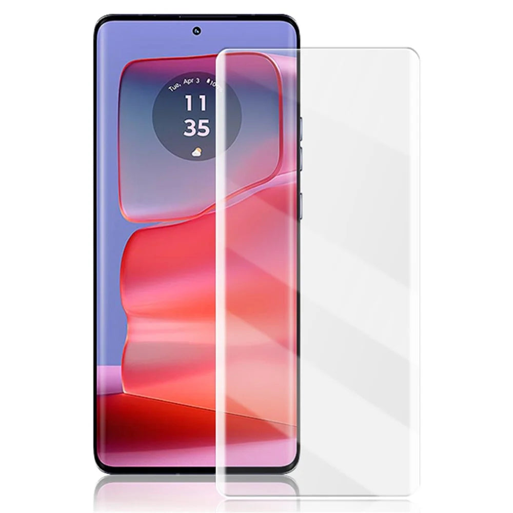 MOCOLO For Motorola Edge 50 Ultra 5G / Moto X50 Ultra 5G / Edge 50 Pro 5G Screen Protector UV Liquid Curved Tempered Glass Film - 1