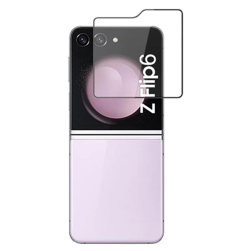 MOCOLO For Samsung Galaxy Z Flip7 FE 5G / Z Flip6 5G Rear Screen Protector Tempered Glass HD Clarity Film - Black - 1