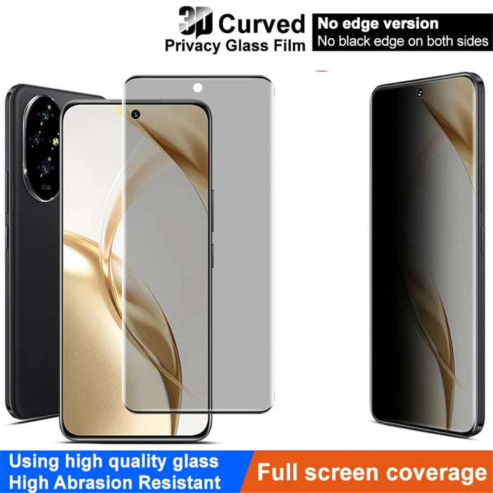 IMAK For Honor 200 5G 3D Curved Anti-Spy Film Tempered Glass Phone Screen Protector (No Edge Version) - 3