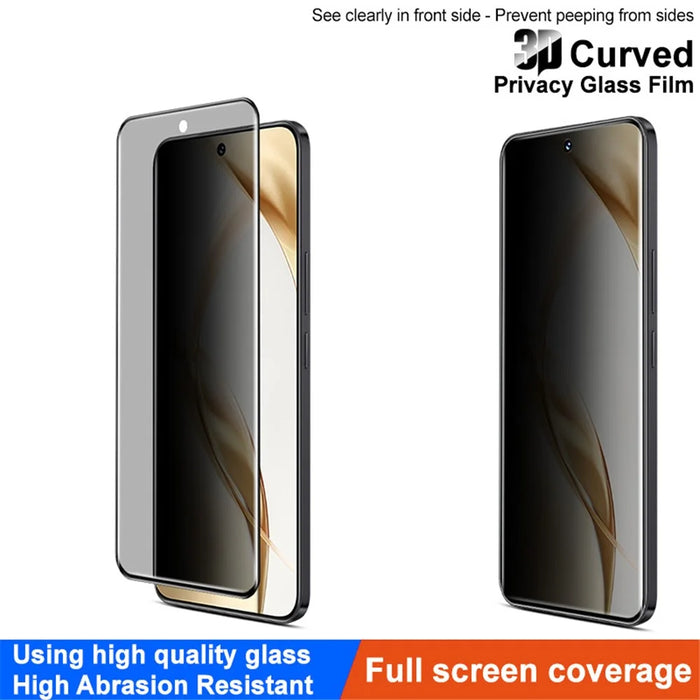 IMAK For Honor 200 5G Anti-Peep Privacy Full Screen Protector 3D Curved Tempered Glass Film - 3