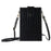 Crossbody Phone Bag Dual Layer Textured PU Leather Button Cellphone Purse Pouch with Adjustable Shoulder Strap - Black - 1