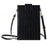 Crossbody Phone Bag Dual Layer Textured PU Leather Button Cellphone Purse Pouch with Adjustable Shoulder Strap - Black - 2