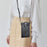Crossbody Phone Bag Dual Layer Textured PU Leather Button Cellphone Purse Pouch with Adjustable Shoulder Strap - Black - 3