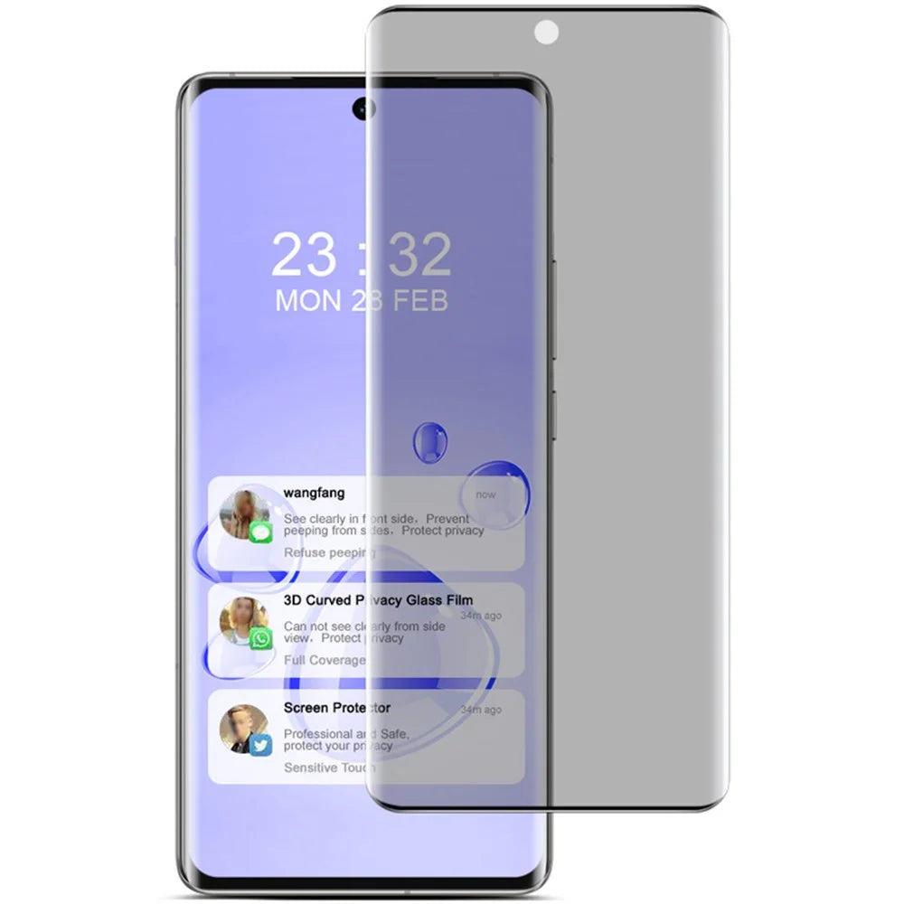 IMAK For vivo X100s Pro 5G / X100 Ultra 5G Anti-Peep Tempered Glass Screen Protector (No Edge Version) - 1