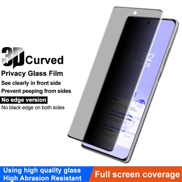 IMAK For vivo X100s Pro 5G / X100 Ultra 5G Anti-Peep Tempered Glass Screen Protector (No Edge Version) - 3