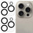 2Pcs for iPhone 16 Pro / 16 Pro Max Silk Printing Camera Lens Protector 3D Arc Edge Tempered Glass Film - 1