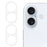 2Pcs For iPhone 16 / 16 Plus Camera Lens Protector 3D Arc Edge Tempered Glass Lens Film - 1