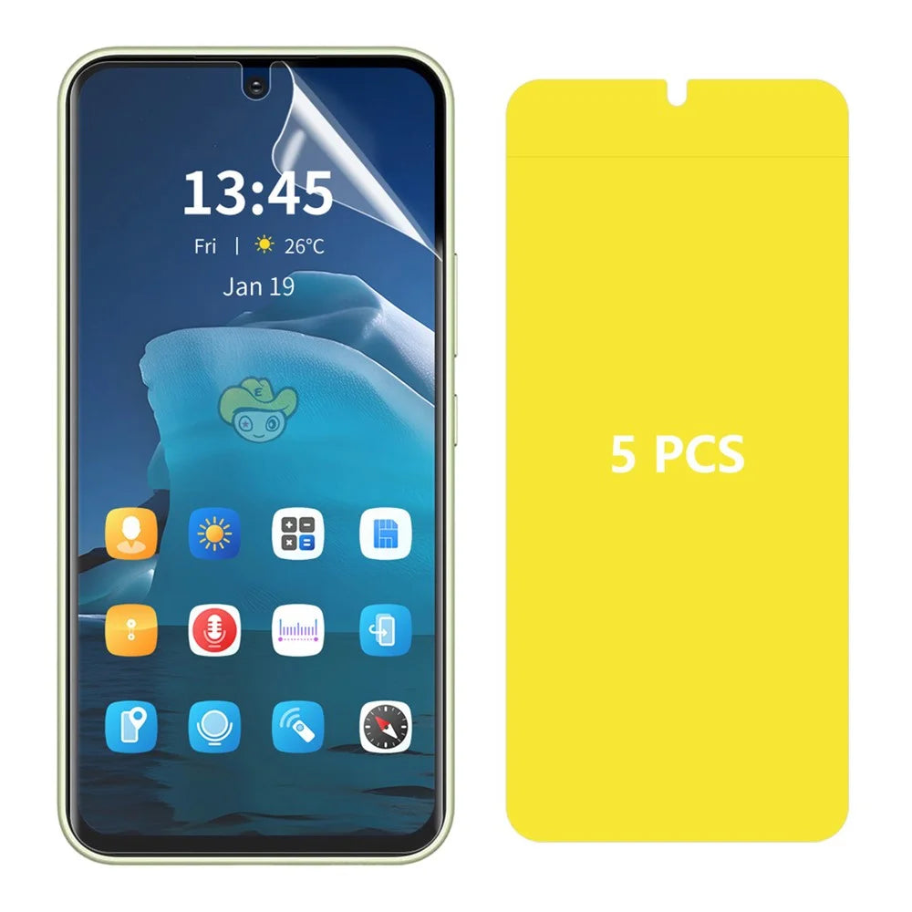 ENKAY HAT PRINCE 5Pcs For vivo iQOO Neo9 5G  /  Neo9 Pro 5G Anti-Scratch TPE+PET+TPU Hydrogel Film Phone Screen Protector - 1