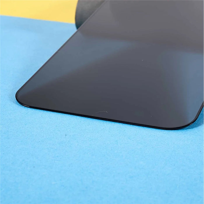 For iPhone 14 6.1 inch Tempered Glass Silk Printing Anti-spy Screen Protector with Plastic Injection Installation Tool - 5