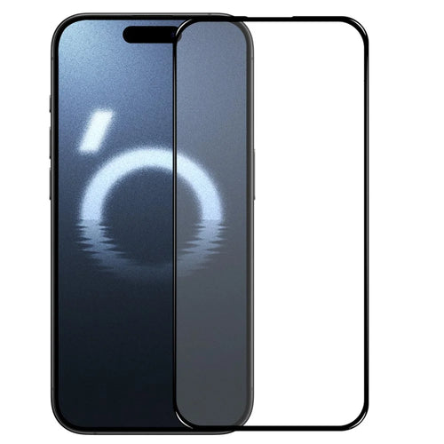 NORTHJO A+ For iPhone 16 Pro Max Silk Printing Full Screen Protector High Aluminum-Silicon, Black - 1