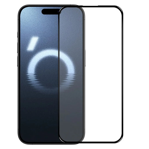 NORTHJO A+ For iPhone 16 Pro Full Screen Protector High Aluminum-Silicon Film 0.3mm 2.5D, Black - 1