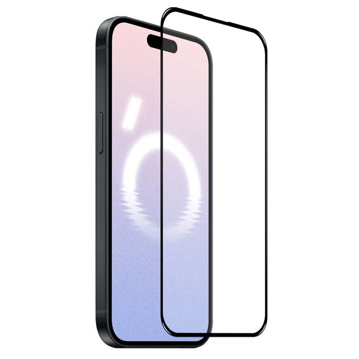 NORTHJO A+ For iPhone 16 0.3mm 2.5D Full Screen Protector Silk Printing Black Edge, Black - 2