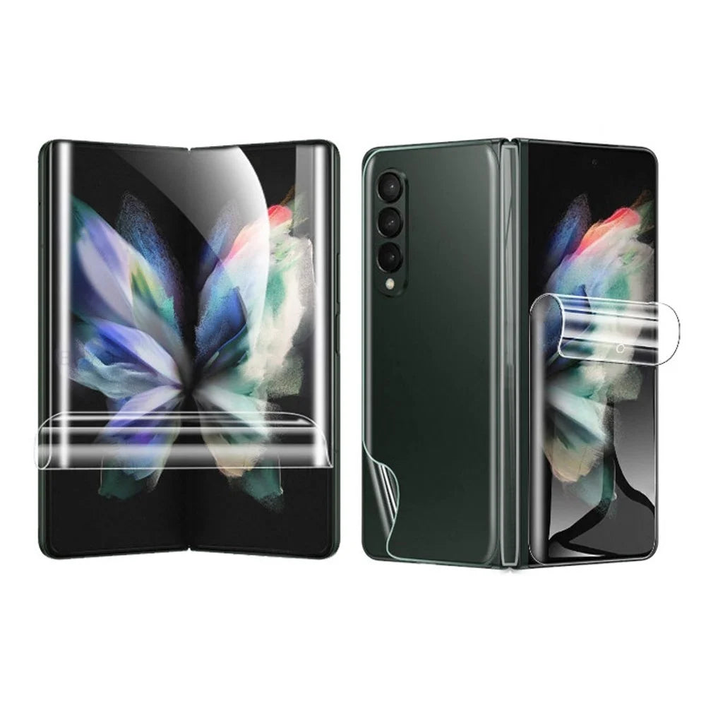 1 Set Front and Back Film for Samsung Galaxy Z Fold4 5G, Ultra Clear Anti-Scratch Soft Hydrogel Film TPU Protector - 1