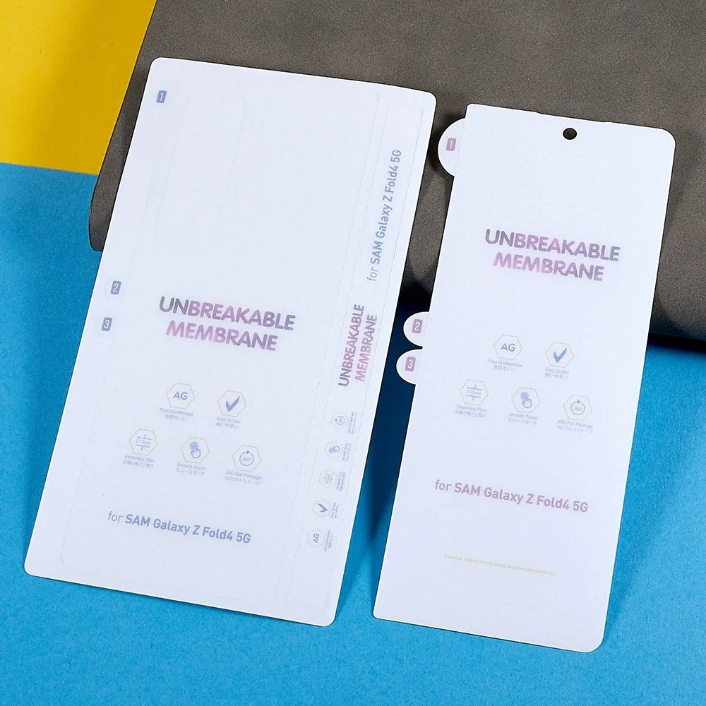 1 Set Front and Back Film for Samsung Galaxy Z Fold4 5G, Ultra Clear Anti-Scratch Soft Hydrogel Film TPU Protector - 5