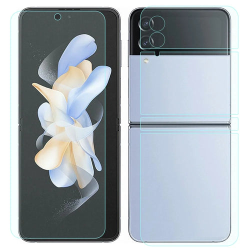 For Samsung Galaxy Z Flip4 5G 1 Set Front and Back Soft Hydrogel Film TPU Film Ultra Clear Full Coverage Protective Film - 1