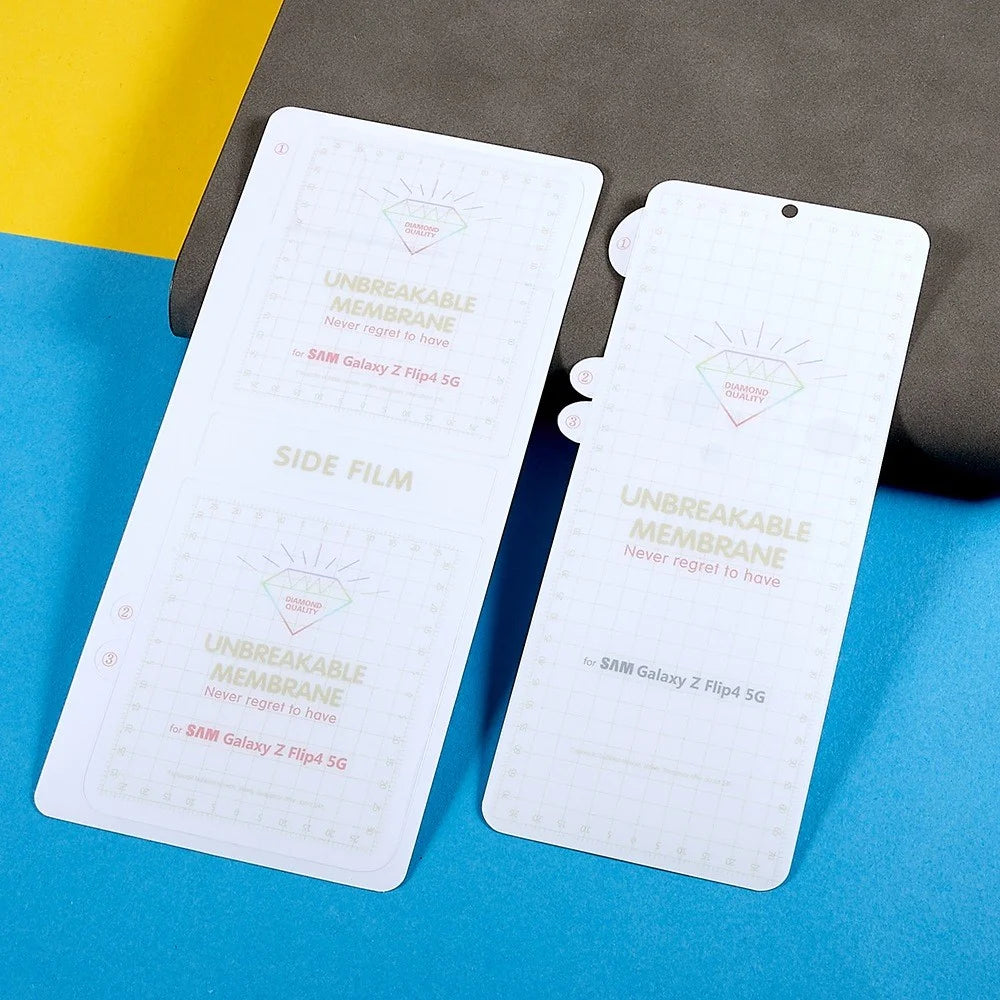 For Samsung Galaxy Z Flip4 5G 1 Set Front and Back Soft Hydrogel Film TPU Film Ultra Clear Full Coverage Protective Film - 6