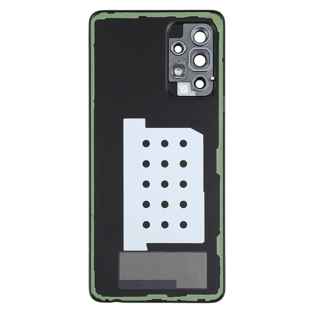 For Samsung Galaxy A52s 5G A528 / A52 5G A526 / A52 4G A525 Battery Housing with Adhesive Sticker + Camera Lens Cover (Without Logo) - Black - 3