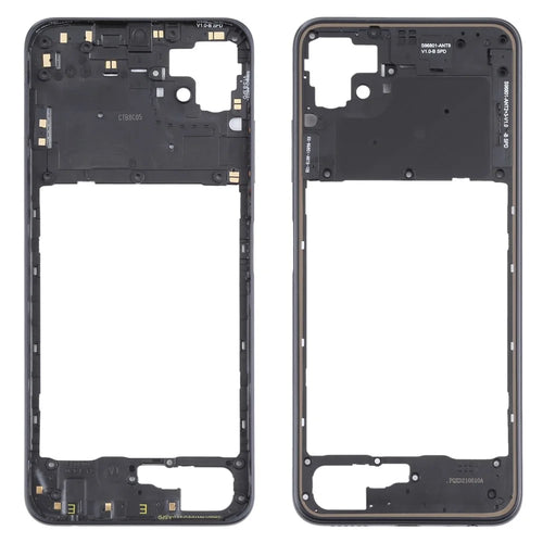 For Samsung Galaxy A22 5G (EU Version) A226 Middle Plate Frame Mobile Phone Replacement Part (Without Logo) - Black - 1