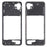 For Samsung Galaxy A22 5G (EU Version) A226 Middle Plate Frame Mobile Phone Replacement Part (Without Logo) - Black - 1