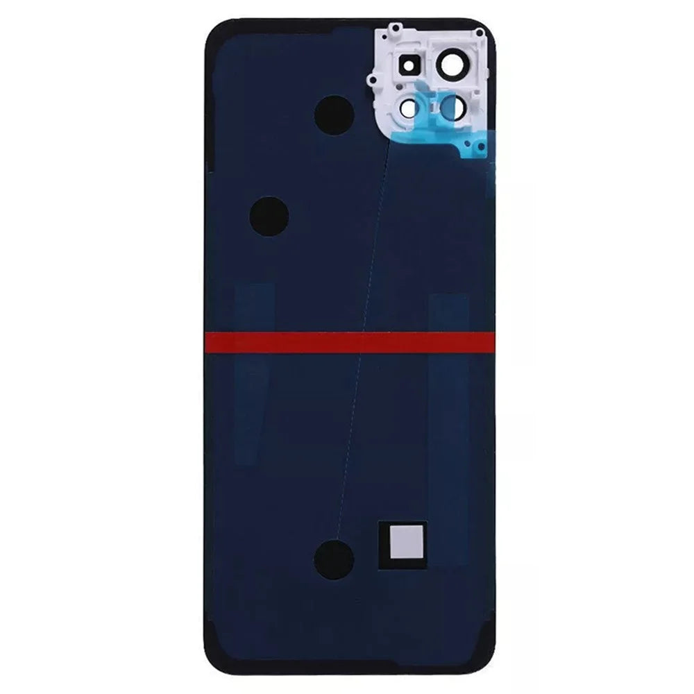 For Samsung Galaxy A22 5G (EU Version) A226 Battery Housing with Adhesive Sticker + Camera Lens Cover (Without Logo) - White - 3
